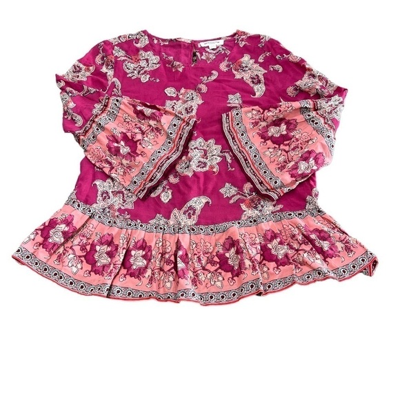 beachlunchlounge Pink Floral Blouse - Picture 2 of 6